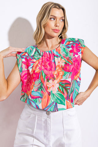 OUT FOR THE DAY WOVEN TOP - By Baano