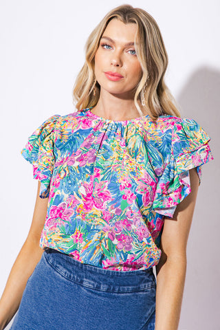 AWARE OF THIS WOVEN TOP - By Baano