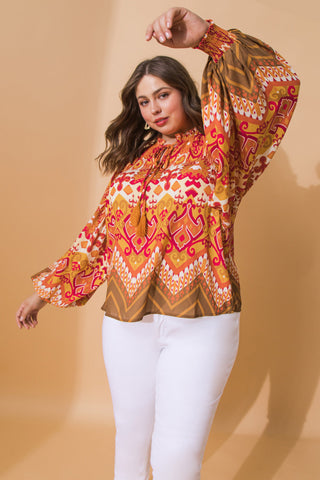 PRETTY ON POINT WOVEN TOP - By Baano