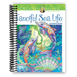 Creative Haven Fanciful Sea Life Coloring Book (Spiral Bound) - By Baano