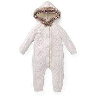 Faux Fur Hooded One Piece - Glamourous Grace