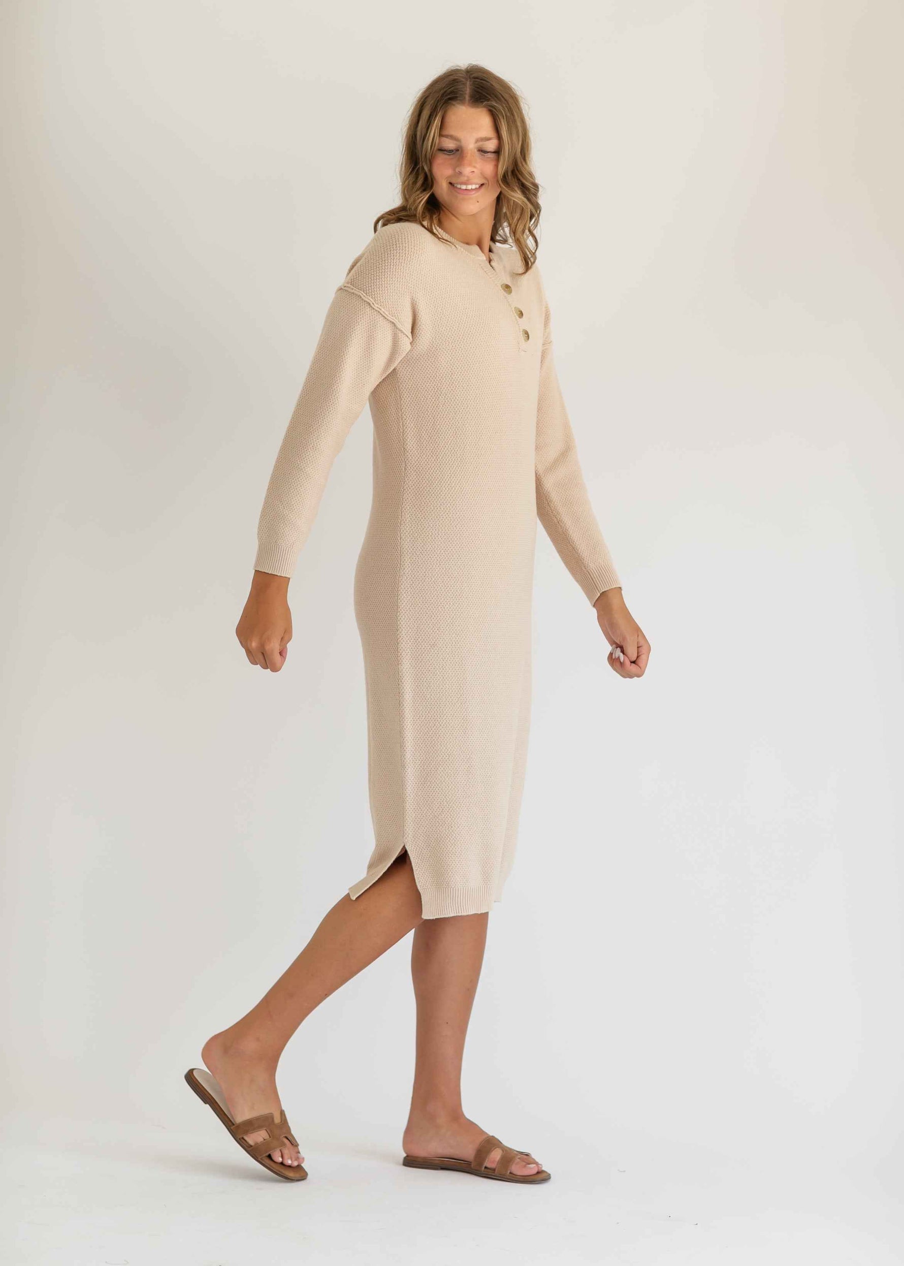 Fawna Henley Maxi Dress - Glamourous Grace