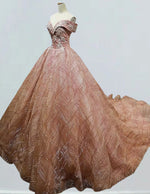 Women's Off-Shoulder Lace Ball Gown | Elegant Evening & Prom Dress