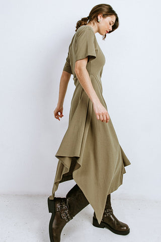 RIGHT ON CUE KNIT MIDI DRESS - By Baano