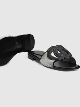 SLIDE SANDAL WITH INTERLOCKING G - By Baano