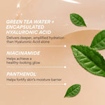 Innisfree Green Tea Seed Hyaluronic Serum with Panthenol and Niacinamide, Korean Face Serum for Hydration and Glow