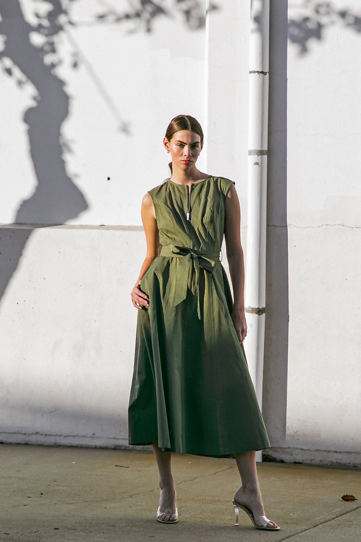 DELICATE DREAMS WOVEN MIDI DRESS - By Baano