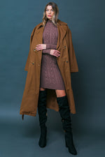 KEEPER OF MY HEART TWILL TRENCH COAT - By Baano