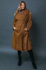 KEEPER OF MY HEART TWILL TRENCH COAT - By Baano