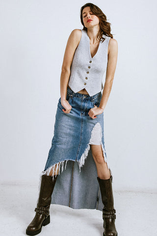 CALL MY LOVELY PONTI VEST - By Baano