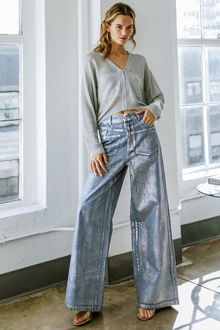 PEACE AND JOY DENIM PANTS - By Baano