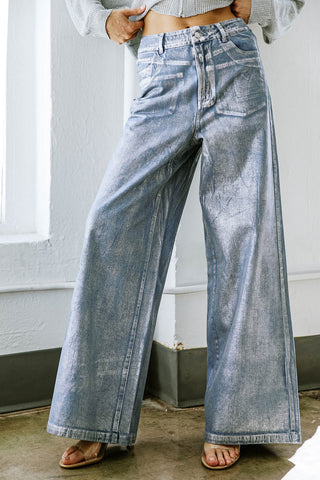 PEACE AND JOY DENIM PANTS - By Baano