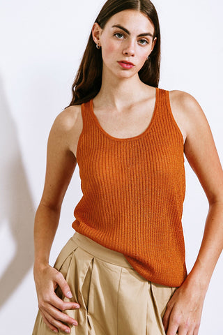BLISSFUL LOVE WOVEN TANK TOP - By Baano