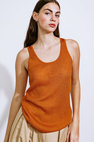BLISSFUL LOVE WOVEN TANK TOP - By Baano