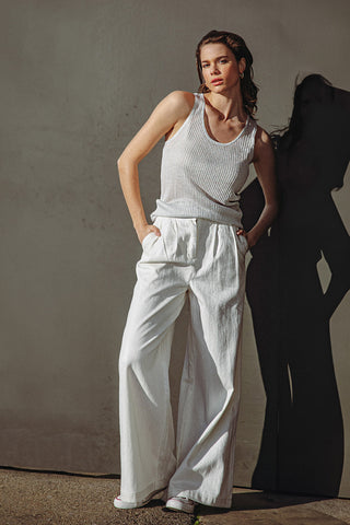 BLISSFUL LOVE WOVEN TANK TOP - By Baano