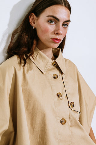 IT'S PERFECT TIMING WOVEN TOP - By Baano