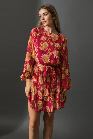 ONE THAT GOT AWAY WOVEN MINI DRESS - By Baano