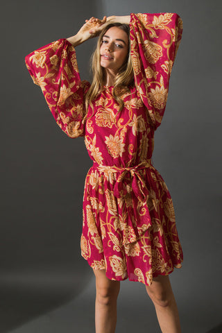 ONE THAT GOT AWAY WOVEN MINI DRESS - By Baano