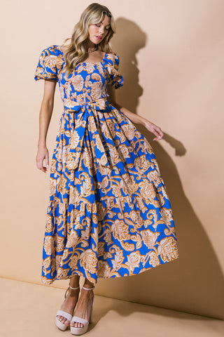 RUN TOWARDS LOVE POPLIN ANKLE DRESS - By Baano