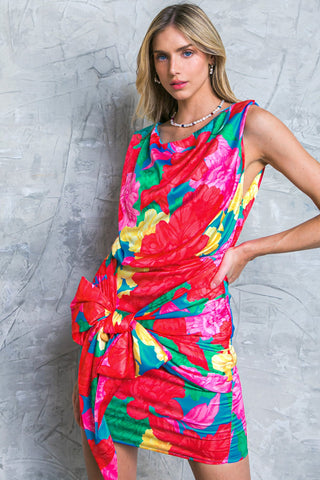 BLOOM SEASON WOVEN MINI DRESS - By Baano