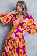 LOOK AT HER FLORAL WOVEN MIDI DRESS - By Baano