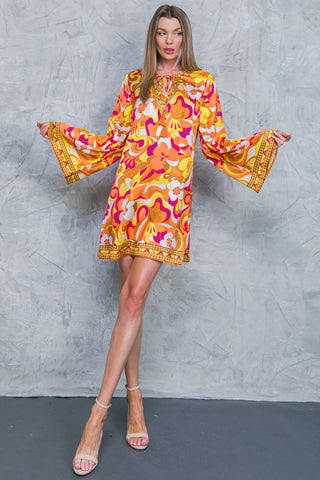 CAUGHT FEELINGS WOVEN MINI DRESS - By Baano