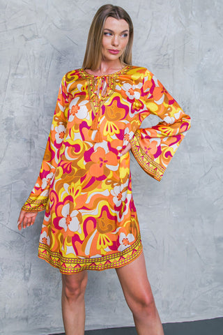 CAUGHT FEELINGS WOVEN MINI DRESS - By Baano