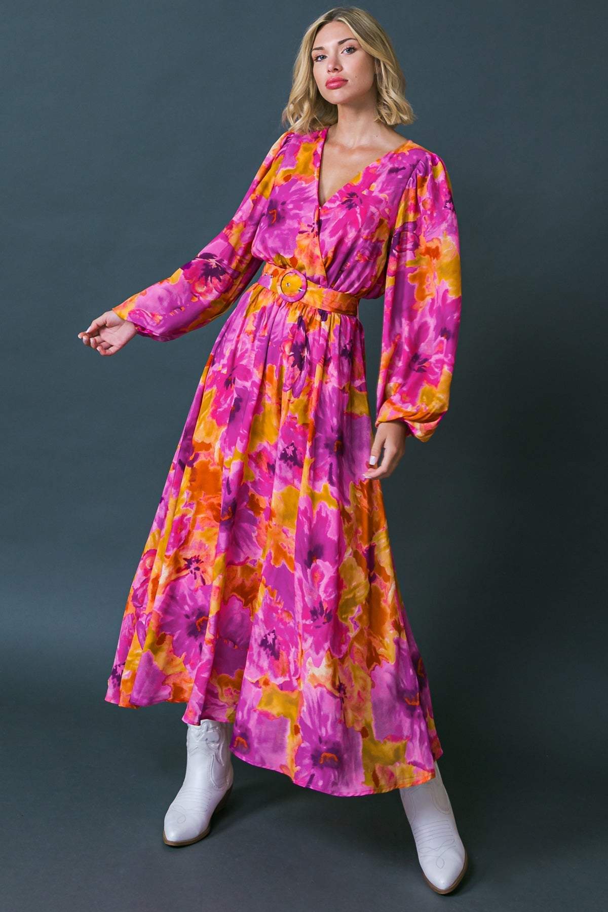 JUST WATCH ME WOVEN MIDI DRESS - By Baano