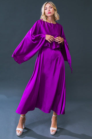 CAUGHT FEELINGS WOVEN MIDI DRESS - By Baano