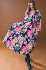 BREATHTAKING MOMENT WOVEN PLISSE MIDI DRESS - By Baano