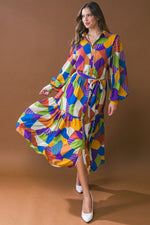 REMARKABLE FLAIR WOVEN MIDI DRESS - By Baano