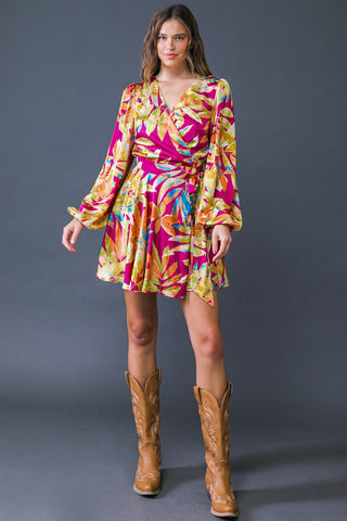 ALL FALL LONG WOVEN MINI DRESS - By Baano