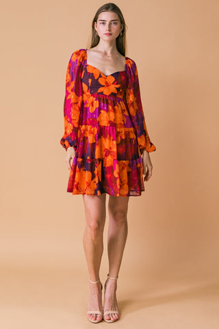 GOOD FLOWS TO ME WOVEN MINI DRESS - By Baano