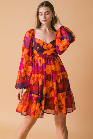 GOOD FLOWS TO ME WOVEN MINI DRESS - By Baano