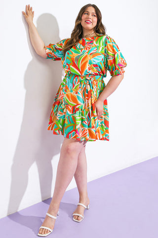 TIME TO START WOVEN MINI DRESS - By Baano
