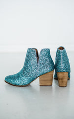 Fiera Glitter Booties in Blue Naughty Monkey
