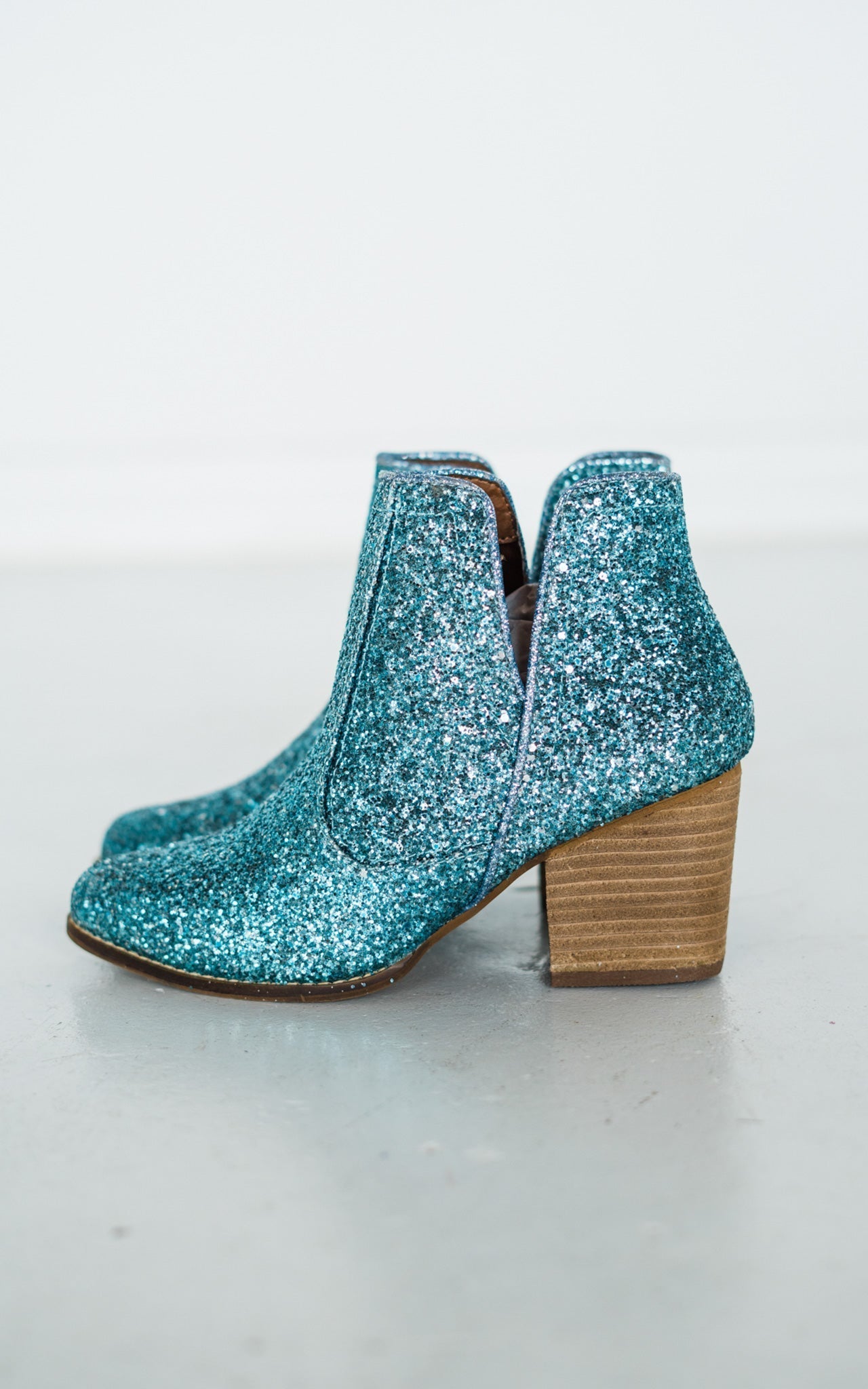 Fiera Glitter Booties in Blue Naughty Monkey