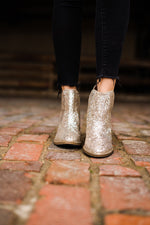 Fiera Glitter Booties in Gold Naughty Monkey