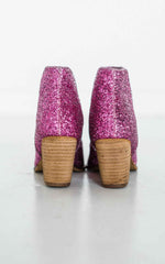 Fiera Glitter Booties in Pink