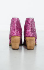 Fiera Glitter Booties in Pink Naughty Monkey