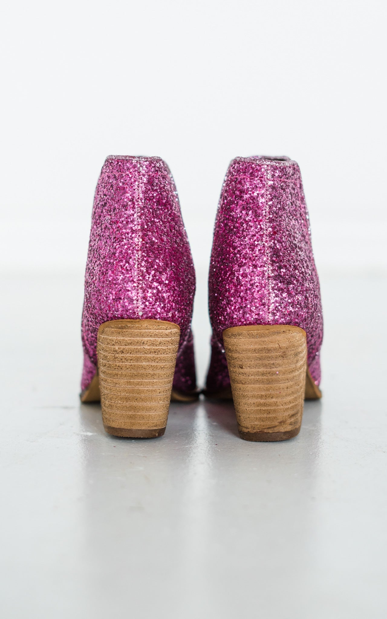 Fiera Glitter Booties in Pink Naughty Monkey