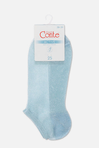 Ankle Socks Conte Active - 277 Viscose With Openwork Weaving - By Baano