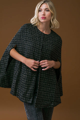 SUNSET DANCE TWEED CAPELET - By Baano