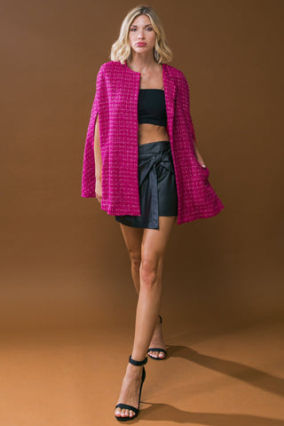 SUNSET DANCE TWEED CAPELET - By Baano