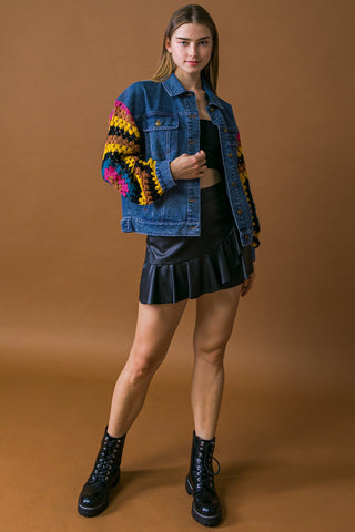 CLASSICALLY CHIC WASHED DENIM JACKET - By Baano