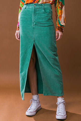 PERFECT PICK CORDUROY MIDI SKIRT - By Baano