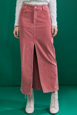 PERFECT PICK CORDUROY MIDI SKIRT - By Baano