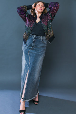 MAJESTIC PERFECTION DENIM SKIRT