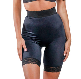 Style 518 | High Waist Light Shaping Bike Short | Satin 4-Way Stretch with Built-In Panty Rago Shapewear