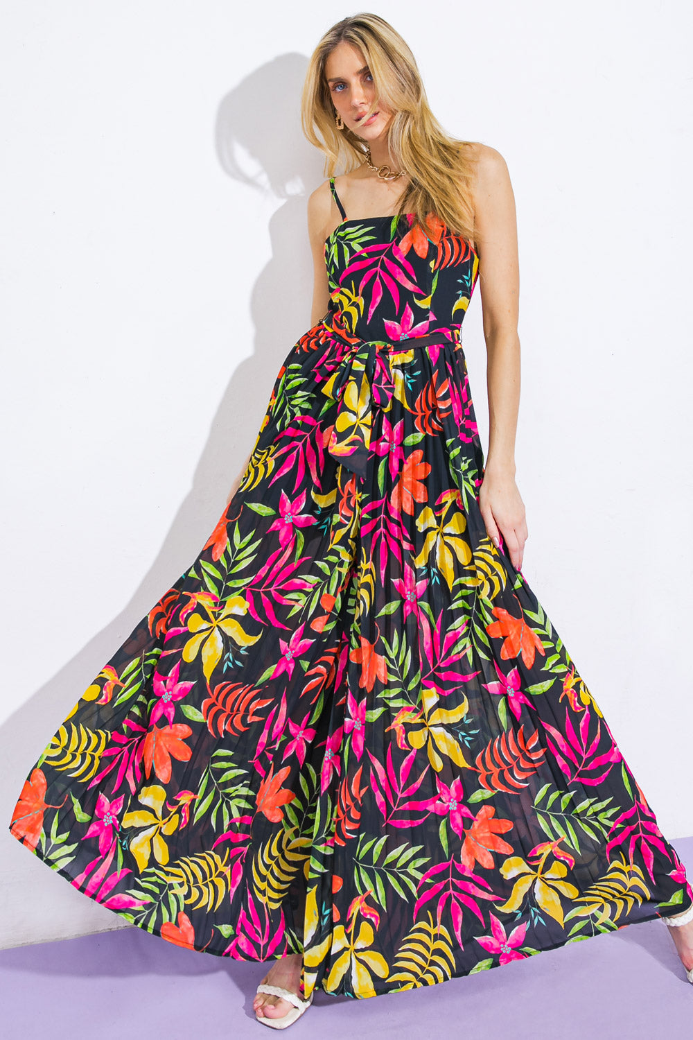 BLOSSOMING WITH JOY WOVEN JUMPSUIT - By Baano